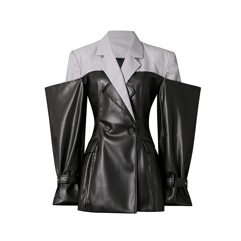Women's Style Small Autumn Design Sense Patchwork Blazers