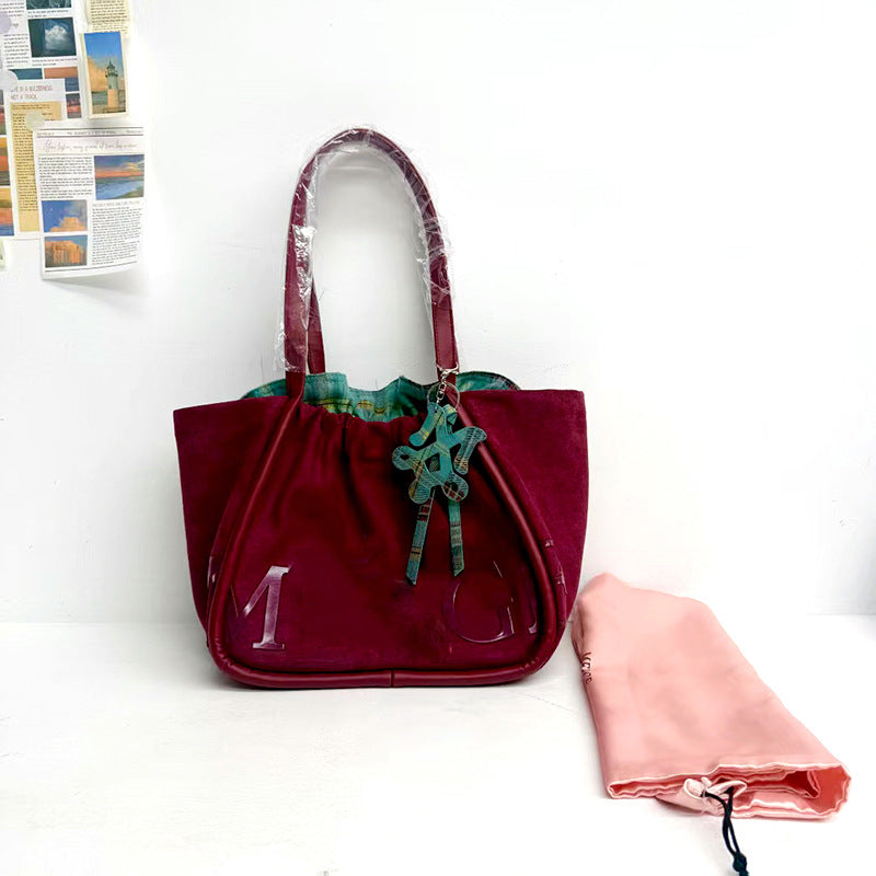 Women's Thailand Limited Deerskin Veet Embroidered Fashion Handbags