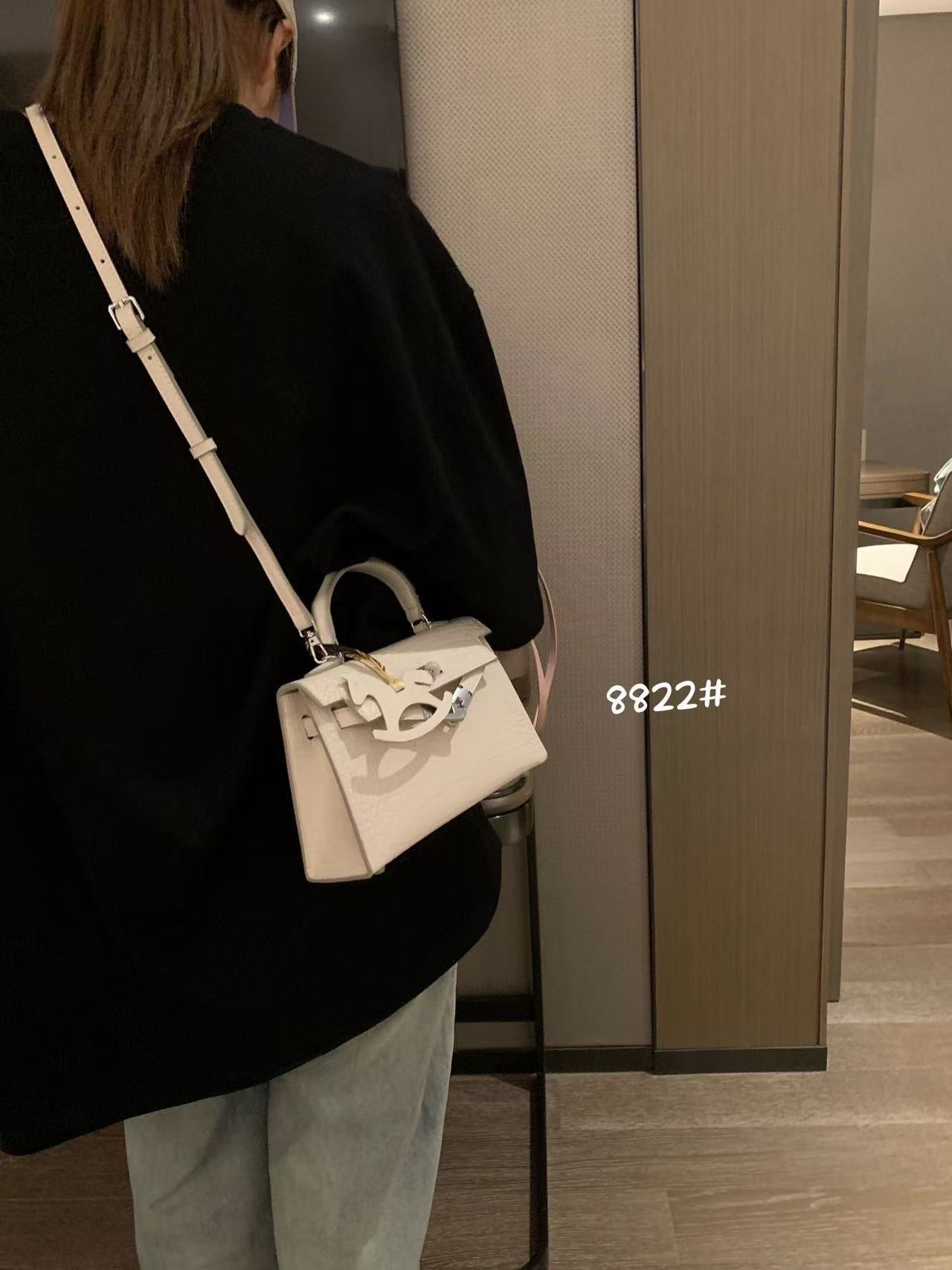 Women's Design Crocodile Pattern Portable Kelly Genuine Bags