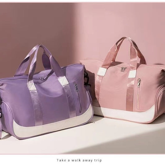 Yoga Dry Wet Separation Coverable Short-distance Large Travel Bags