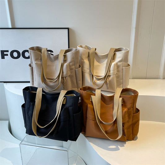 Large Capacity Female Summer Canvas Simple Western Bags