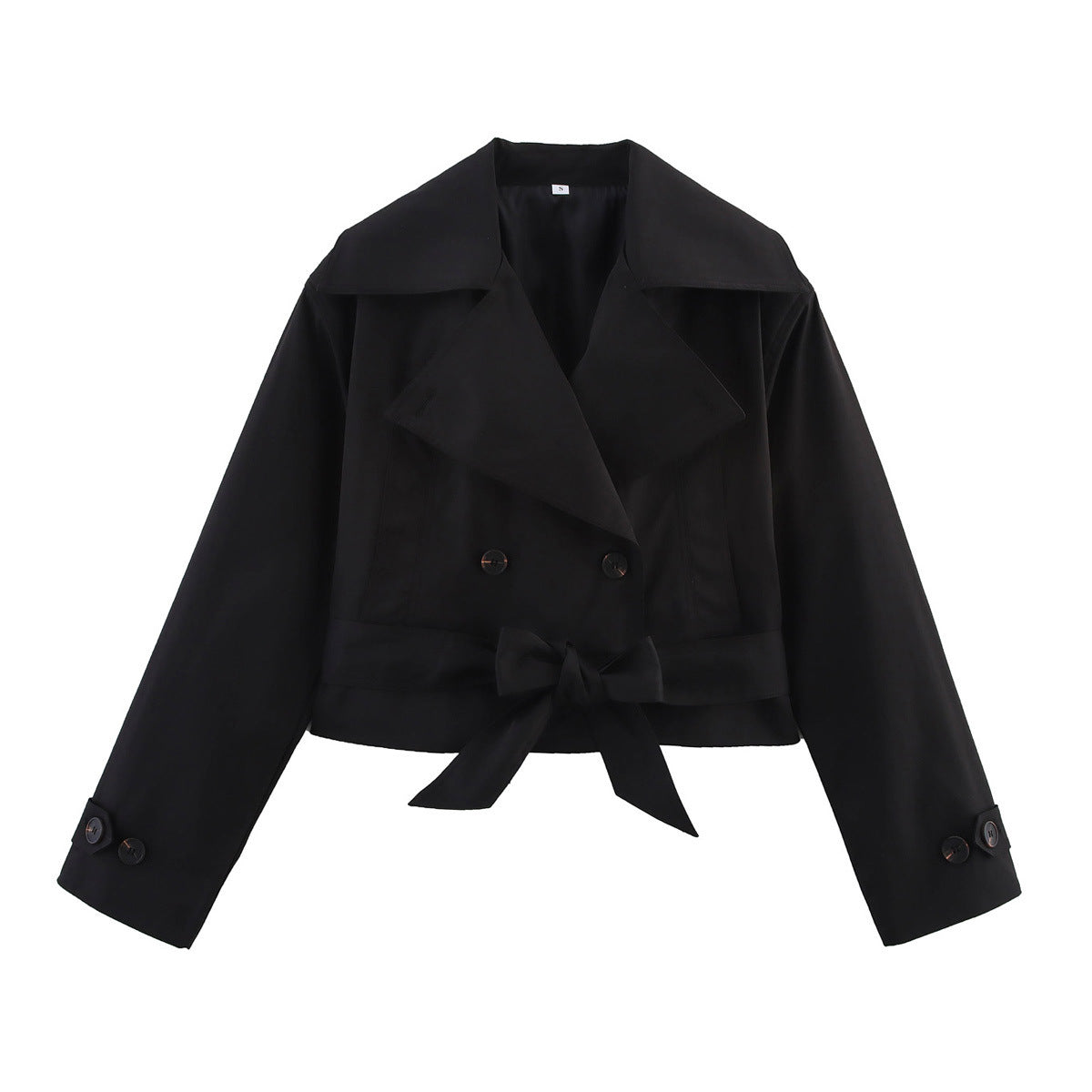 Women's Spring Stylish Simple Versatile Belt Wind Jackets
