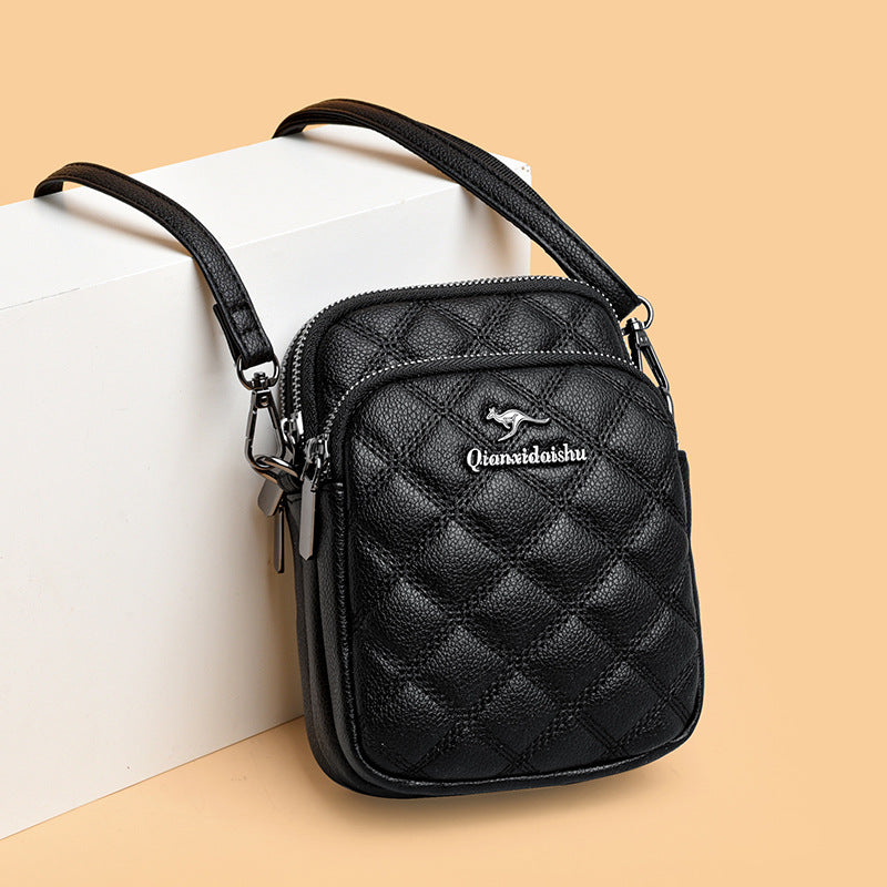 Women's One Mom Fashion Rhombus Mobile Phone Bags