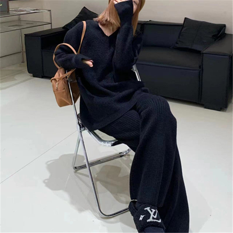 Style Pullover Wide Leg Casual Fashion Suits