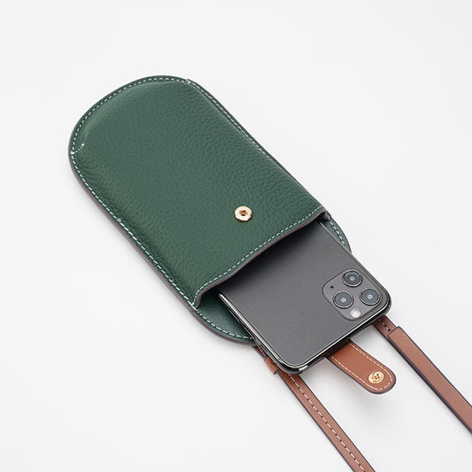 Layer Cowhide Autumn Retro Genuine Leather Phone Bags