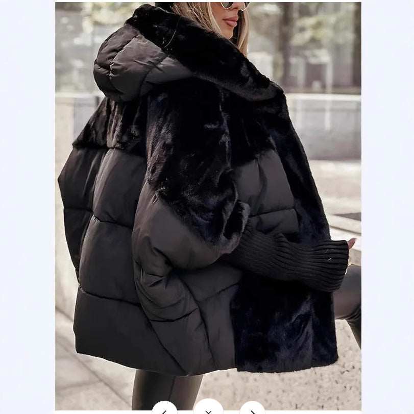 Women's Pretty Loose Stitching Down Cotton Jackets