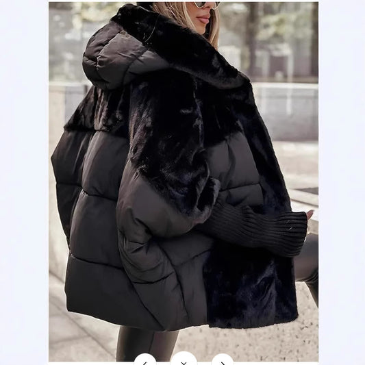 Women's Pretty Loose Stitching Down Cotton Jackets