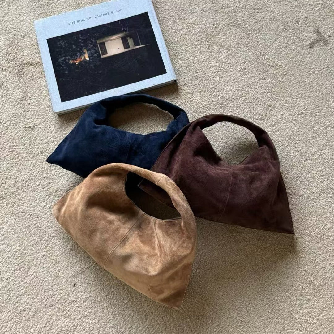 Women's Design Vintage Frosted Cashmere Triangle High Sense Large Handbags