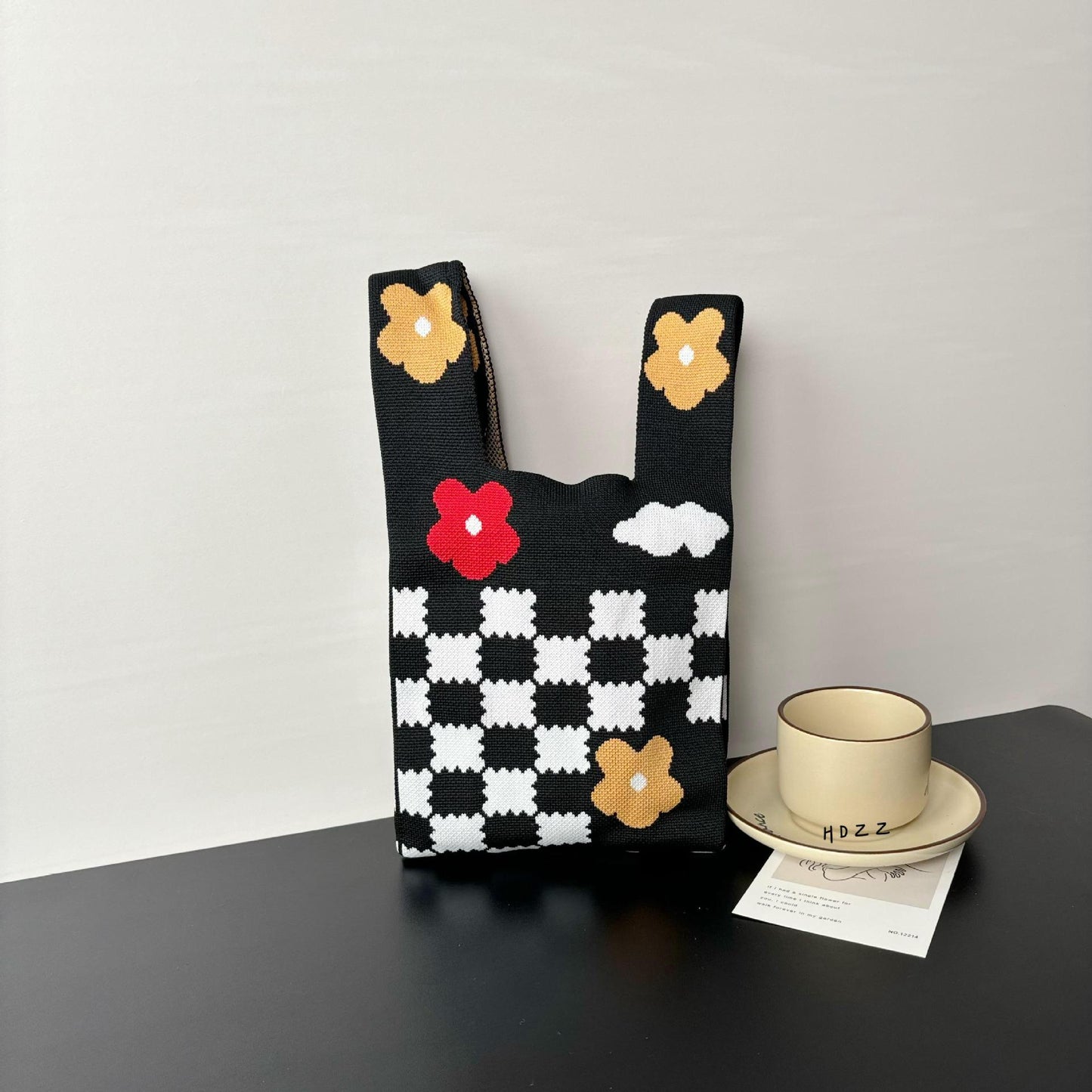 Cartoon Wrist Large Capacity Minority Hand Handbags
