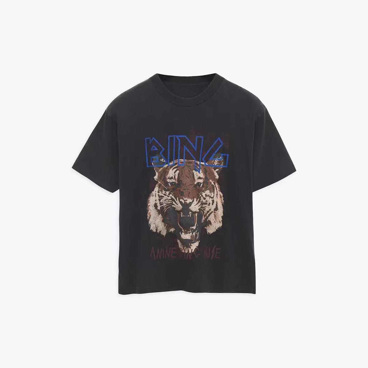 Women's Tiger Head Printing Old Fried Color Blouses