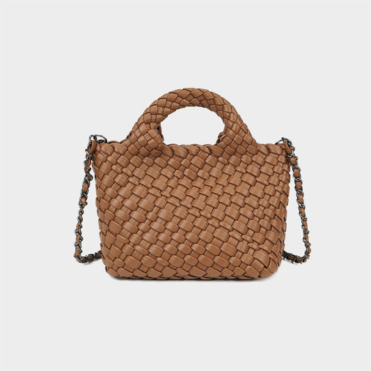 Women's Hand-woven Mother Portable Vegetable Basket Large Shoulder Bags