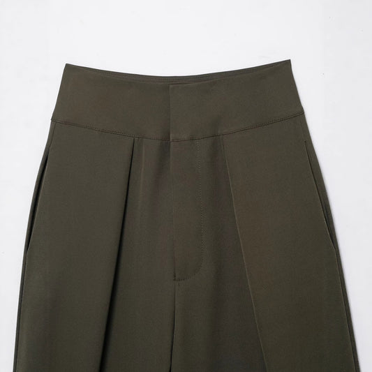 Autumn High Waist Pleated Balloon Style Pants