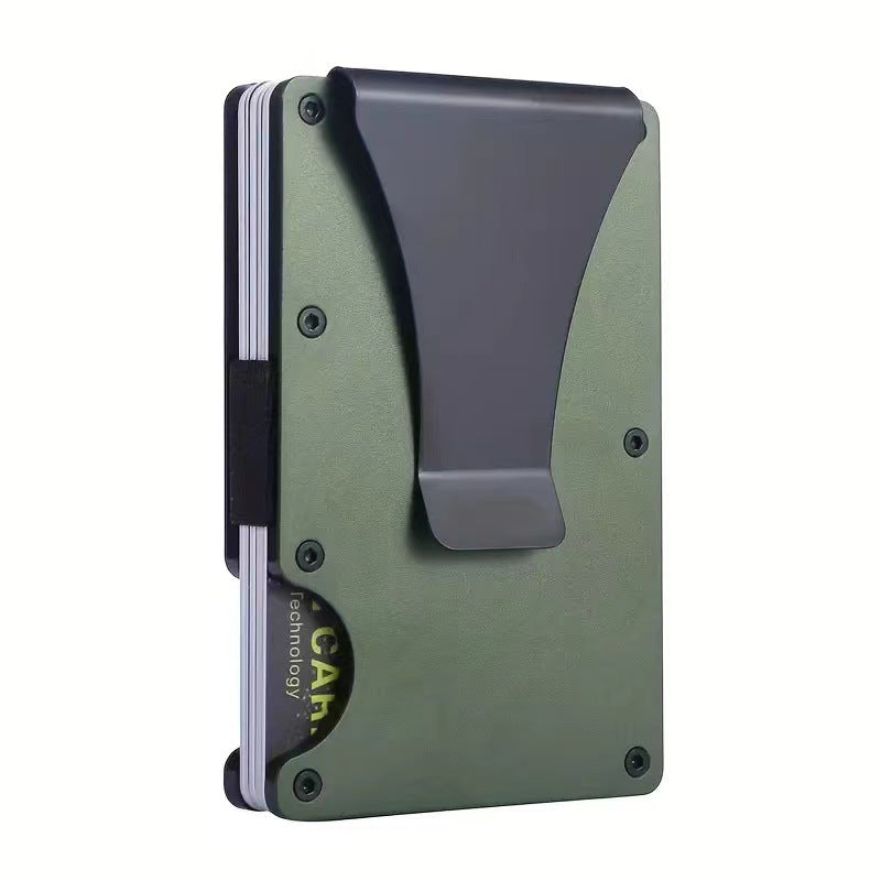 Elegant Credit Box Aluminum Alloy Metal Card Holder