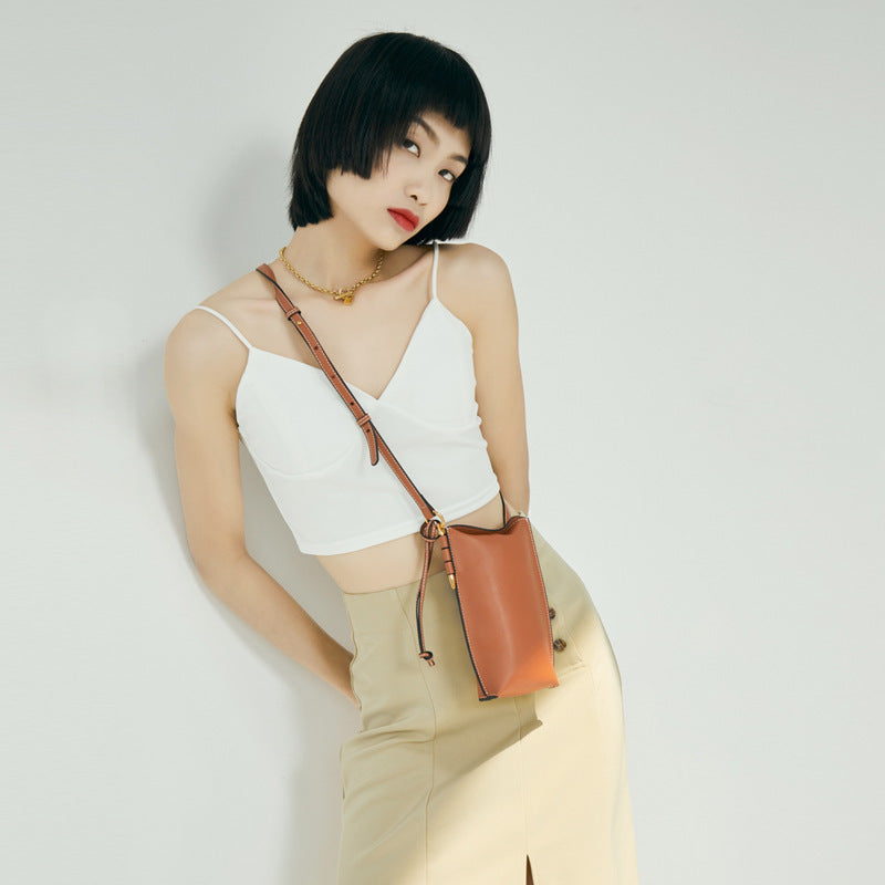 Women's Fashion Mini Vintage Leather For Phone Bags