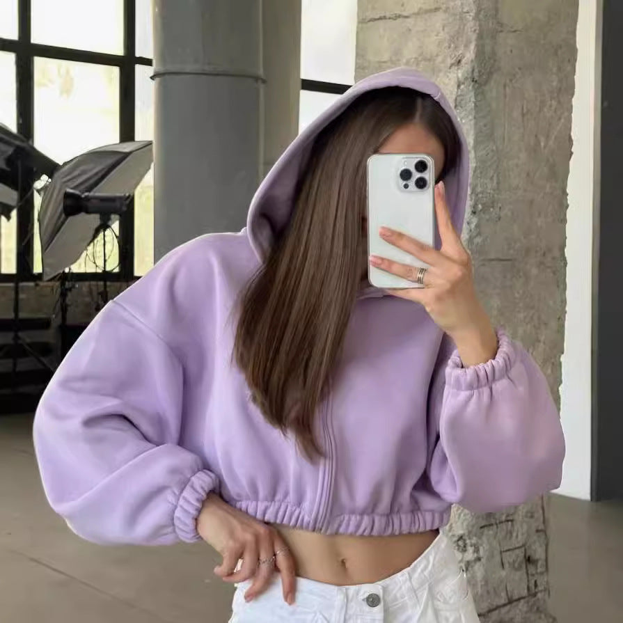 Stylish Women's Leisure Hoodie Long-sleeved Sweatshirt Women's Sweater, Sweater