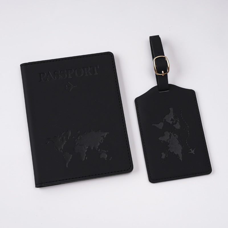 Map Style Passport Cover Tag Suit Card Holder