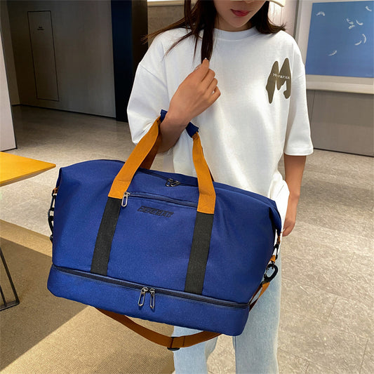 Dry Wet Separation Large Capacity Folding Can Cover Travel Bags