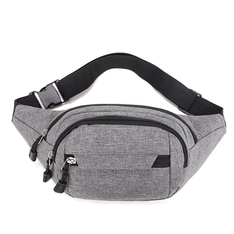 Men's Canvas Lady Mobile Large Capacity Multifunctional Men's Chest Bags