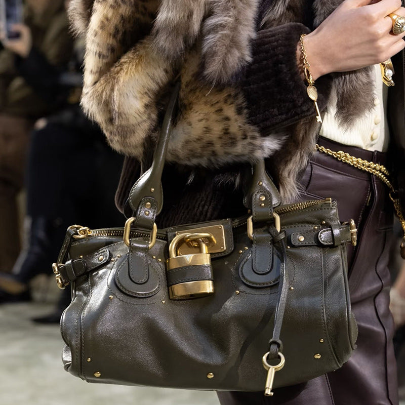 Women's Hot Retro Distressed Chloe Paddington Portable Shoulder Bags