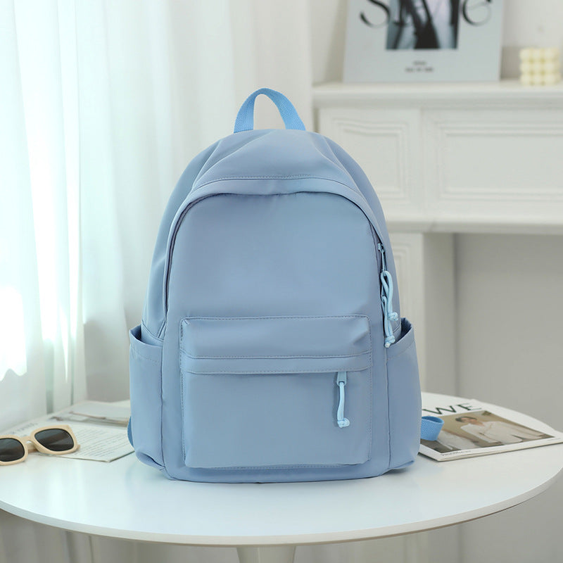 Female Simple High College Commuting Campus Backpacks