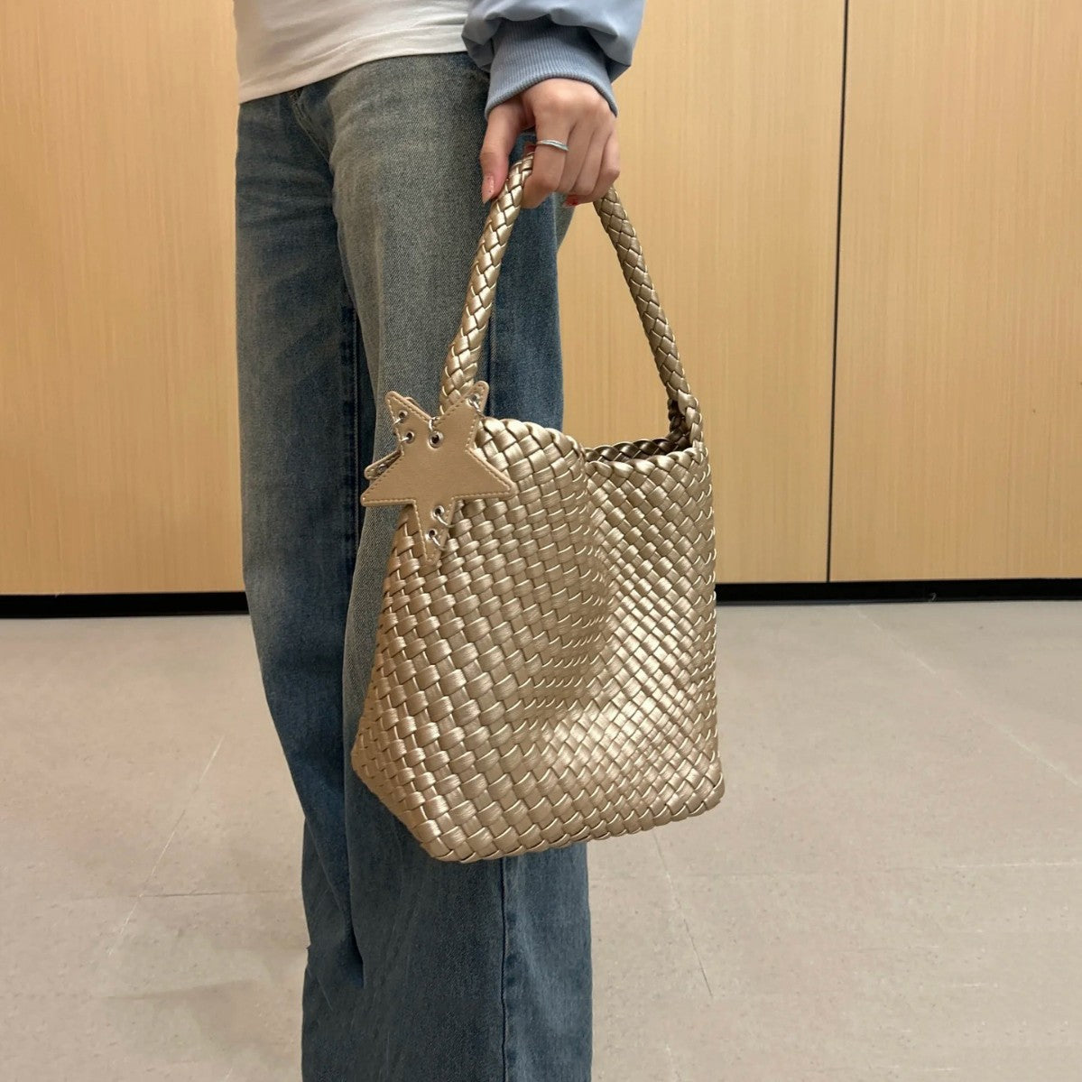Women's Woven High-grade Exquisite Clutch Commute Underarm Bags