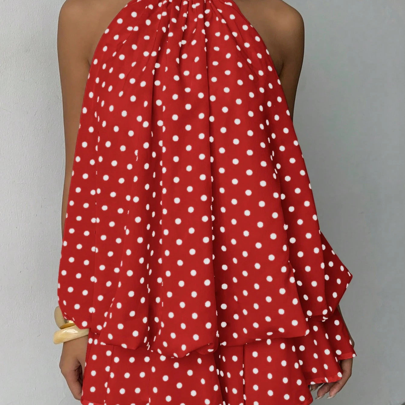 Halter Hot Solid Color Sexy Backless Skirts