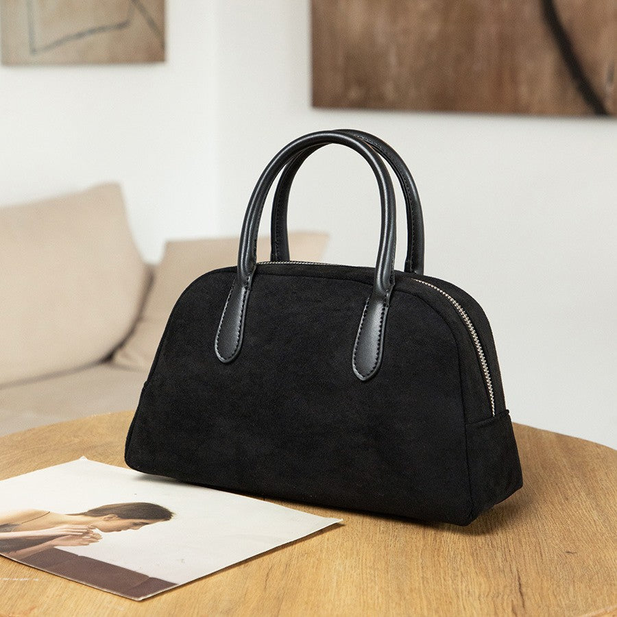 Women's Suede Large Capacity Niche Retro Plush Hand Handbags