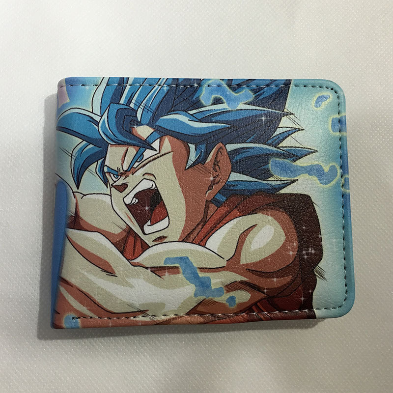 Dragon Ball Short Fold Super Leather Ladies Wallets