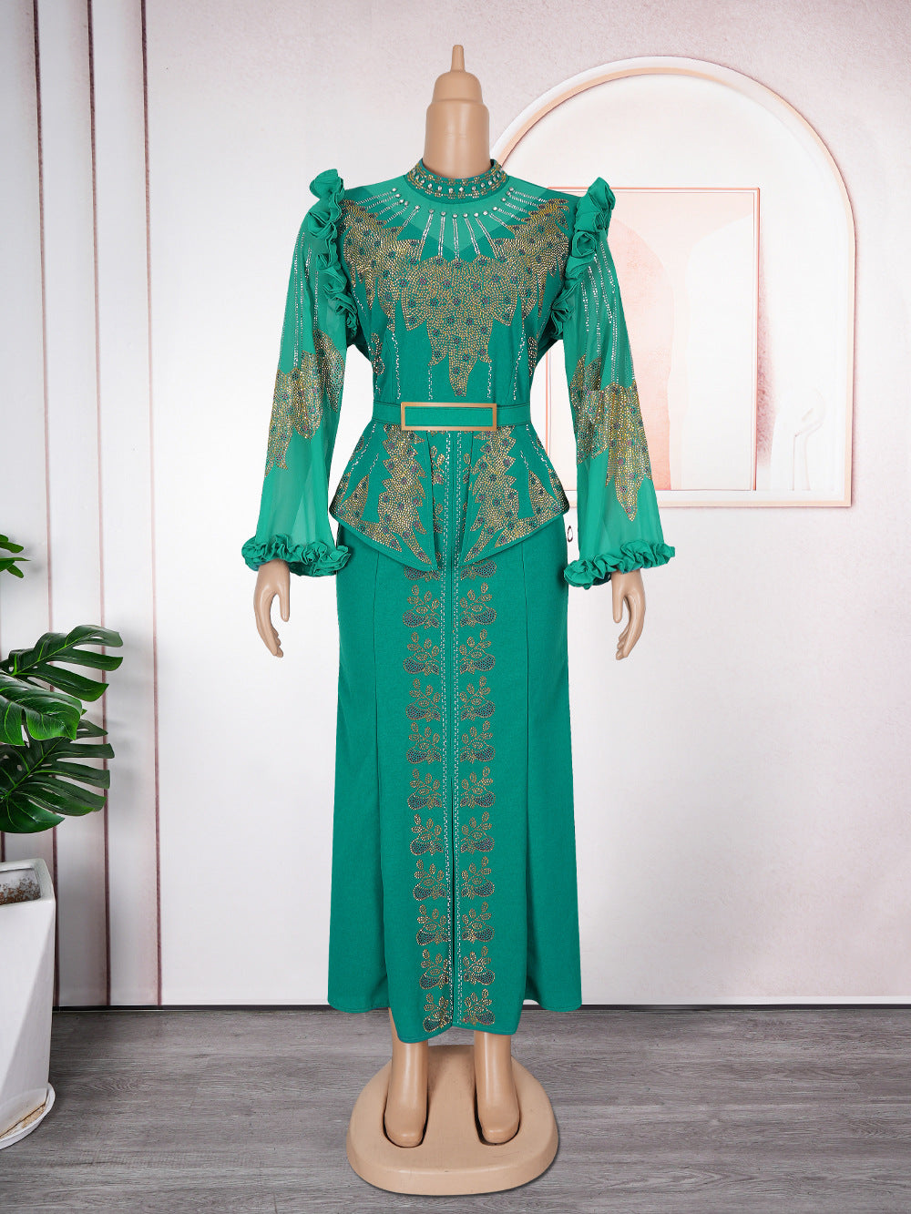 Women's Wear Long Sleeve Fashion Trailing Dress Bridesmaid Dresses