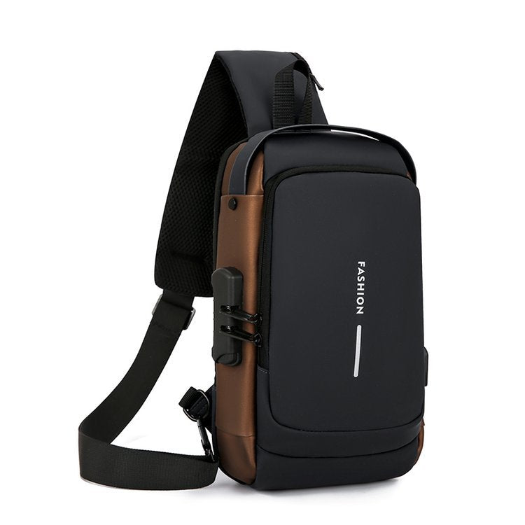 Men's Pretty Stylish Multifunctional Charging Port Men's Chest Bags