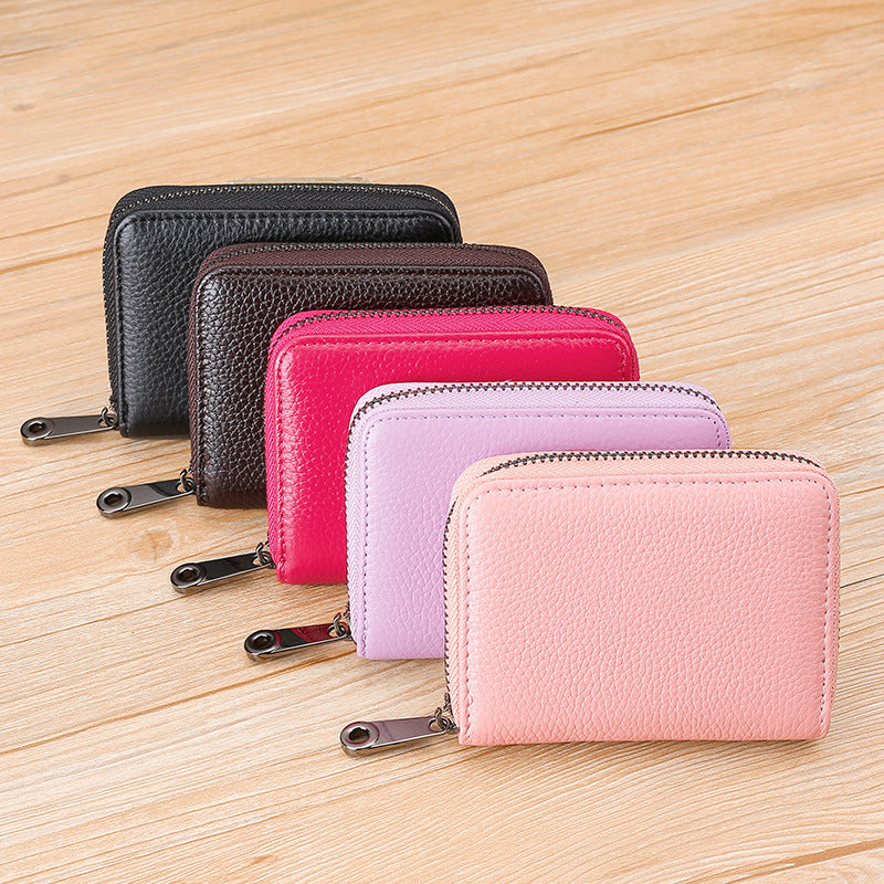 Women's & Men's & Multiple Slots Simple Large Capacity Clip Card Holder