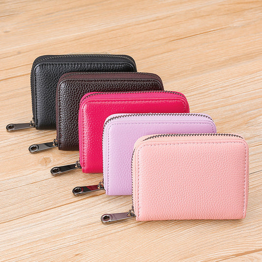 Women's & Men's & Multiple Slots Simple Large Capacity Clip Card Holder