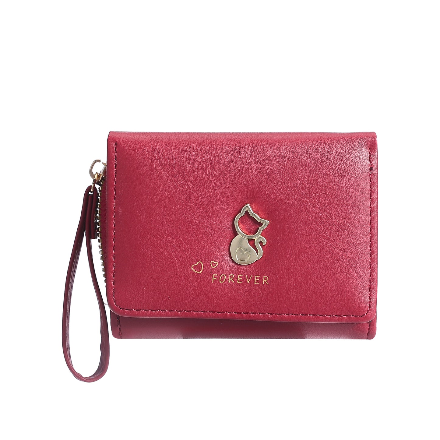 Women's Tri Fold Short Fashion Clutch High Ladies Wallets