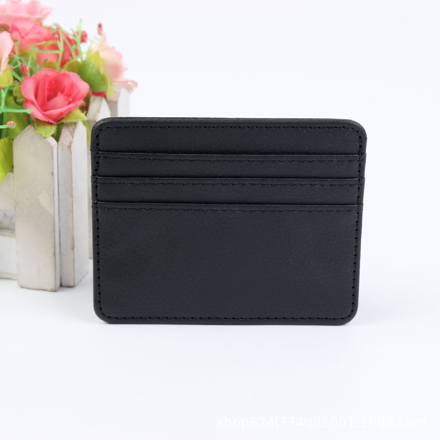 Fashion Lightweight Summer Leather Cutting Ferrule Card Holder