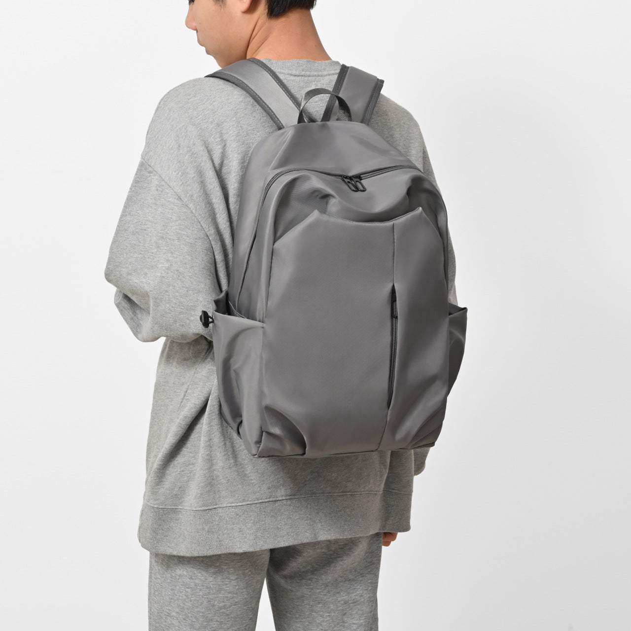 Women's & Men's & Large Capacity Solid Color College Middle School Students' Schoolbags