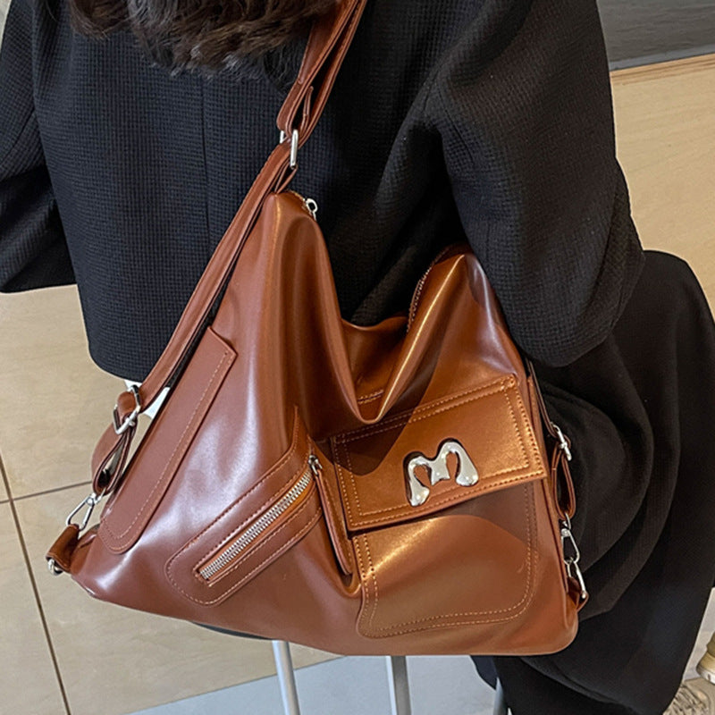 Women's Large Capacity Commuter Versatile Fashion High Shoulder Bags