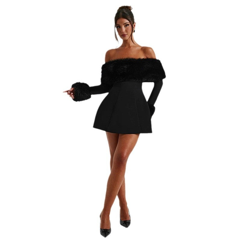 Women's Collar Sexy Long Sleeve Slim Fit Dresses