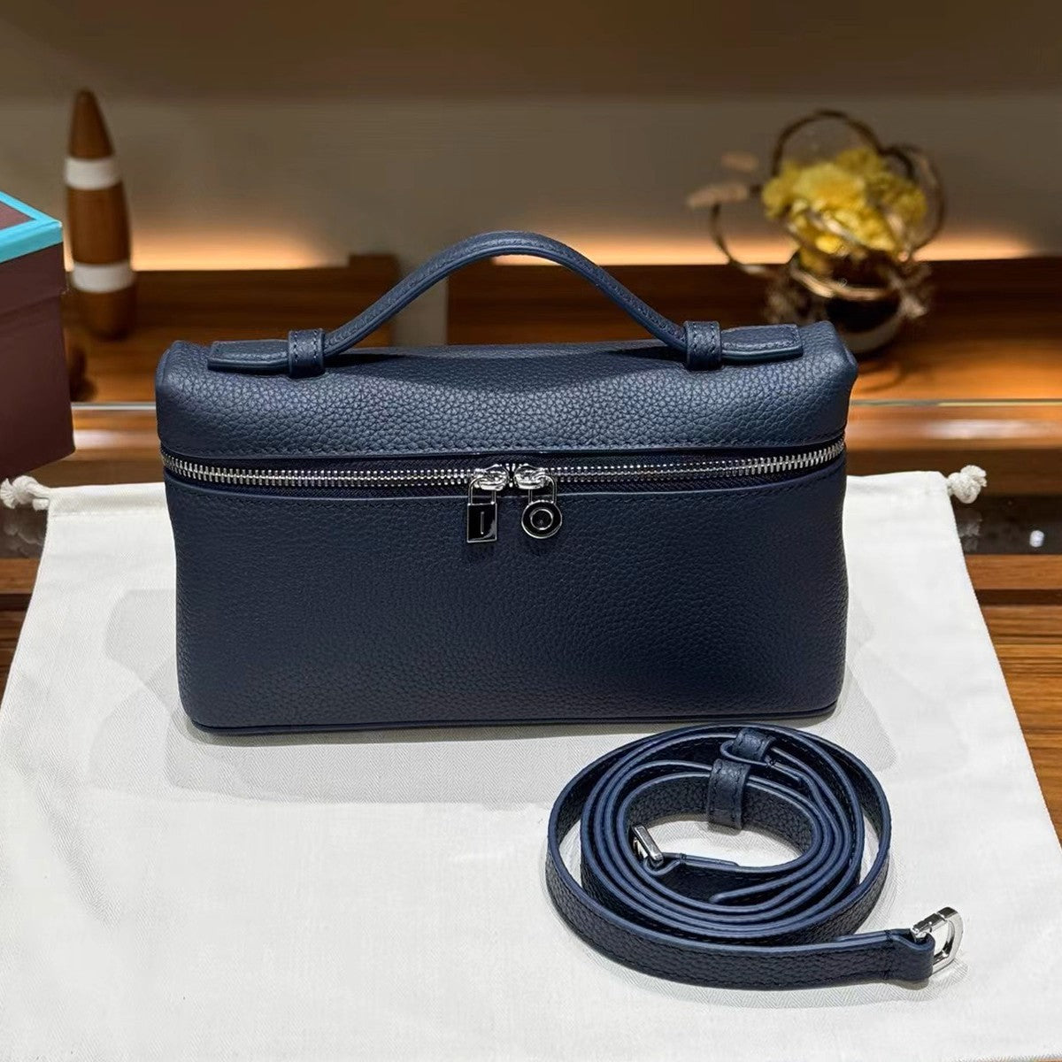 Lunch Box Female Original Label Lychee Pattern Small Square Bags