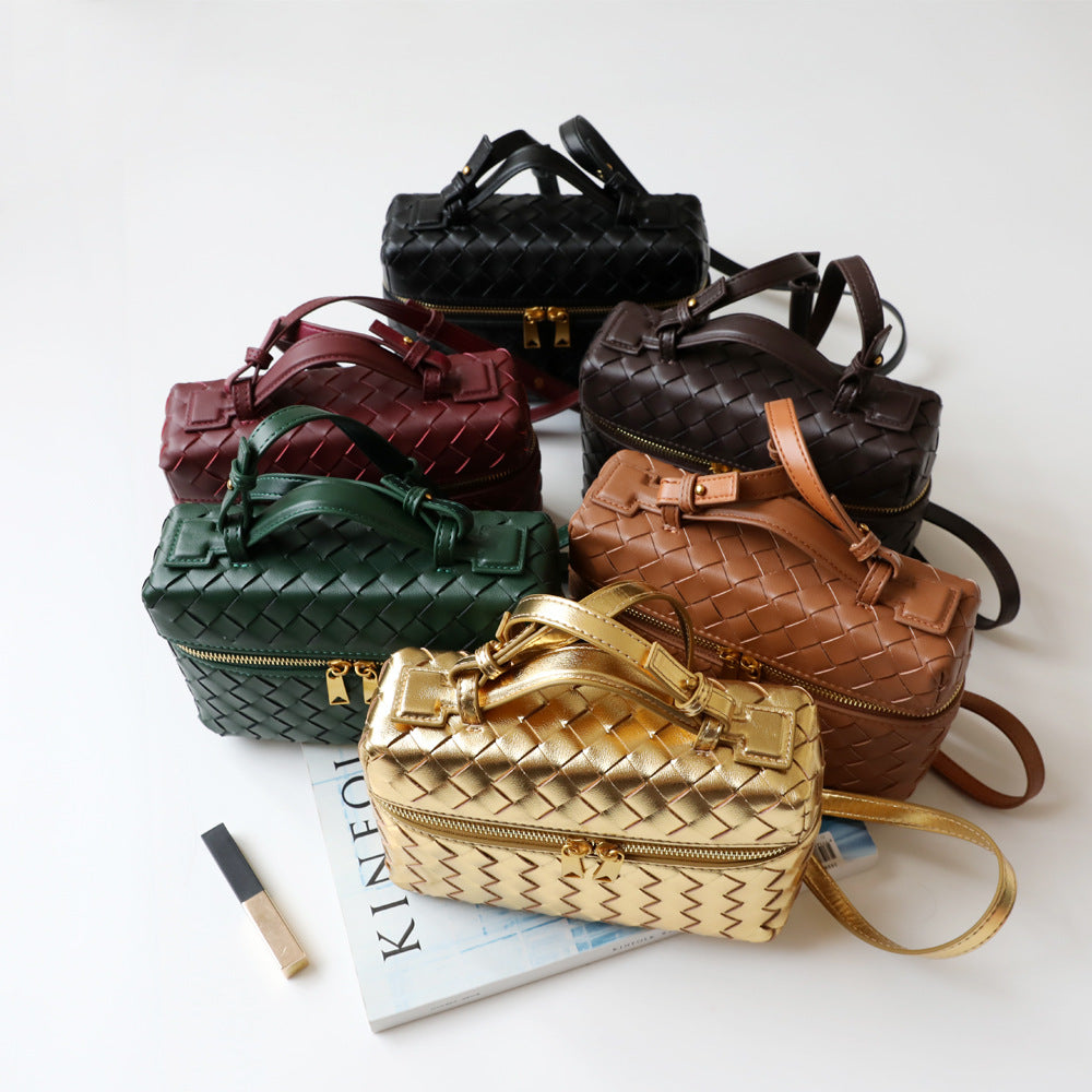 Casual Women's Summer Fashion Handmade Woven Small Square Bags