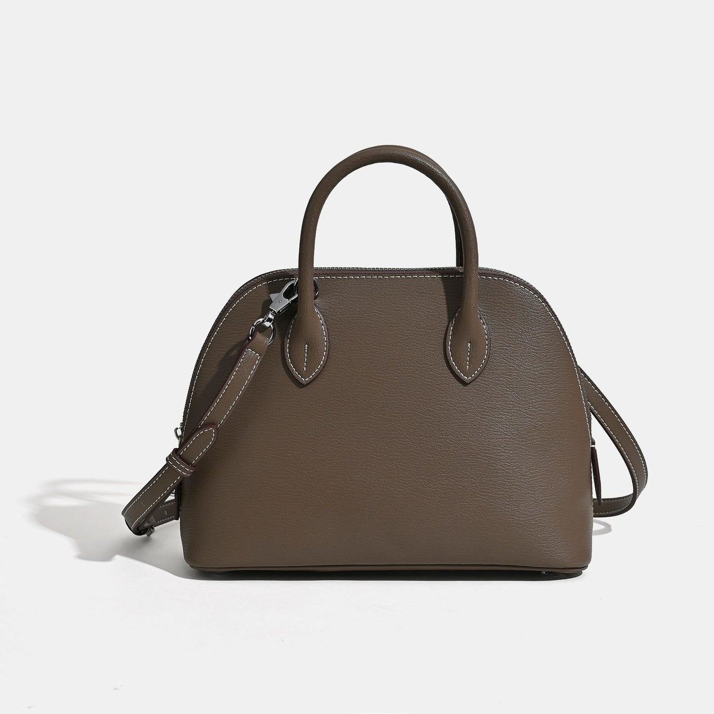 Women's Cowhide Bowling Commuter Genuine Leather Handbags