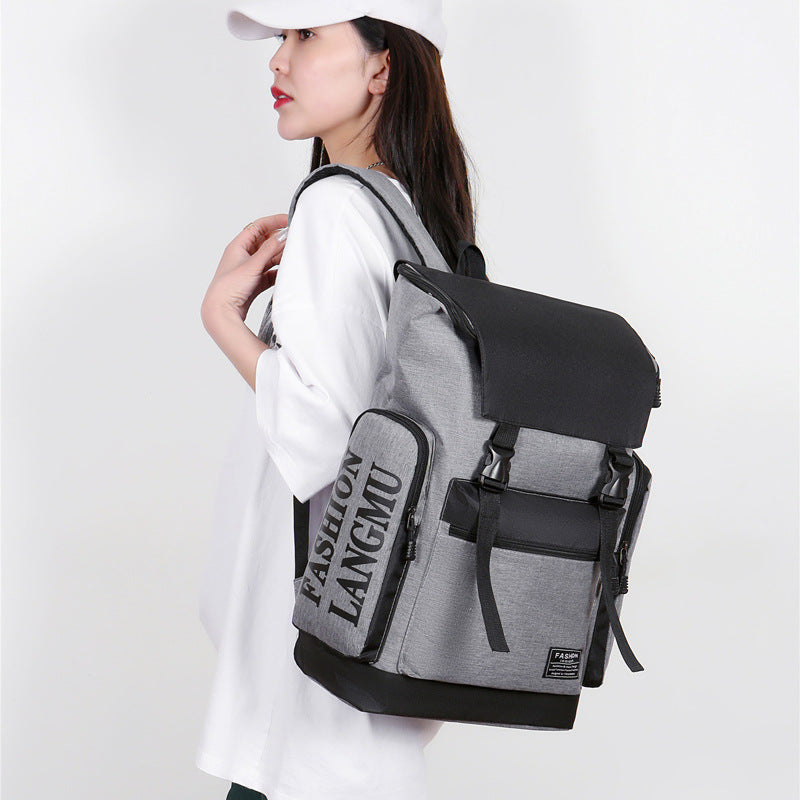 Men's Large Capacity Computer Tooling Style Leisure Backpacks