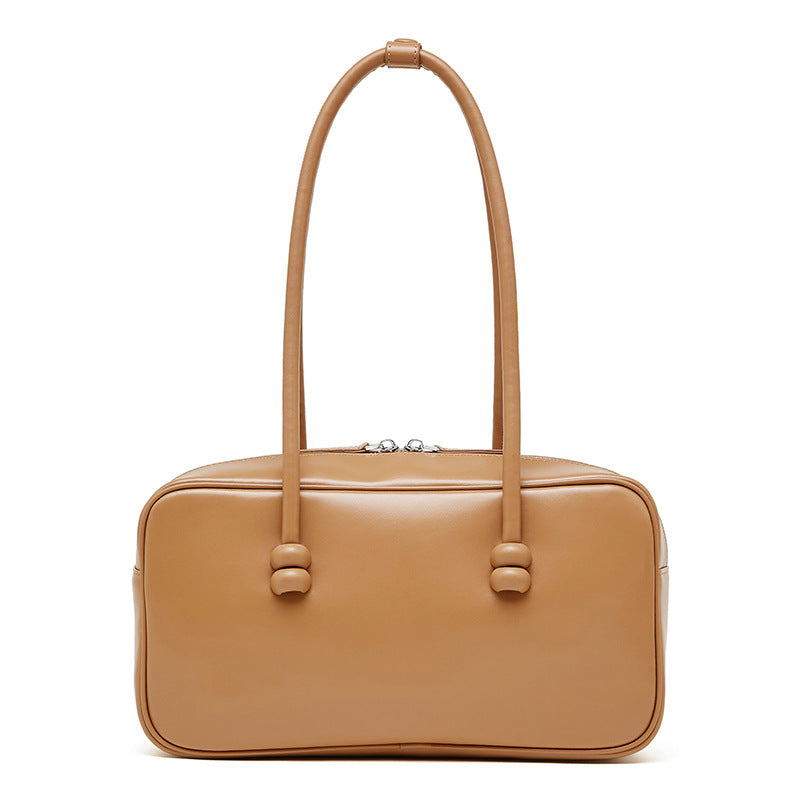 Women's Leather Underarm Large Capacity Boston Armpit Bags