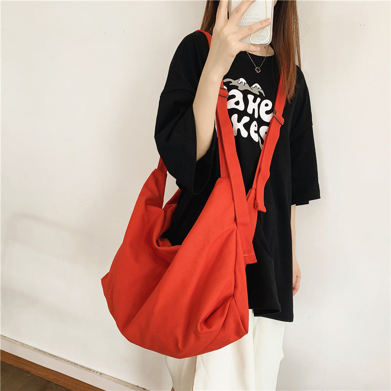 Canvas Female Class Commuter Large Capacity Shoulder Bags