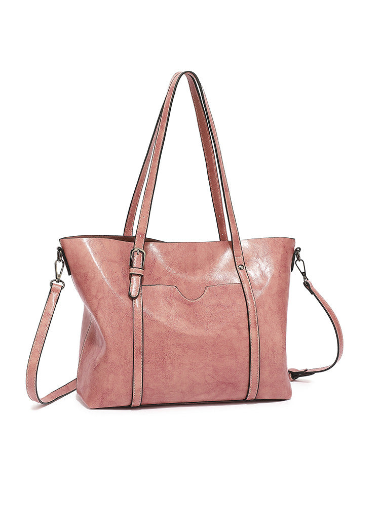 Women's Classic Fashion Soft Leather Big Handbags