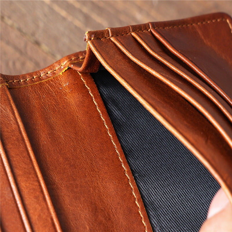 New Innovative Leather Boys Vintage Consignment Card Holder