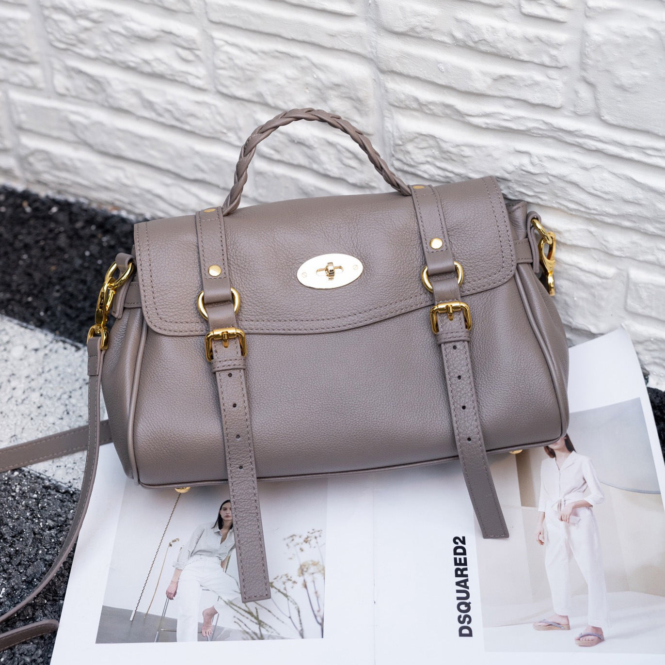 Charming Women's Leather Cowhide Portable Commuter Bags