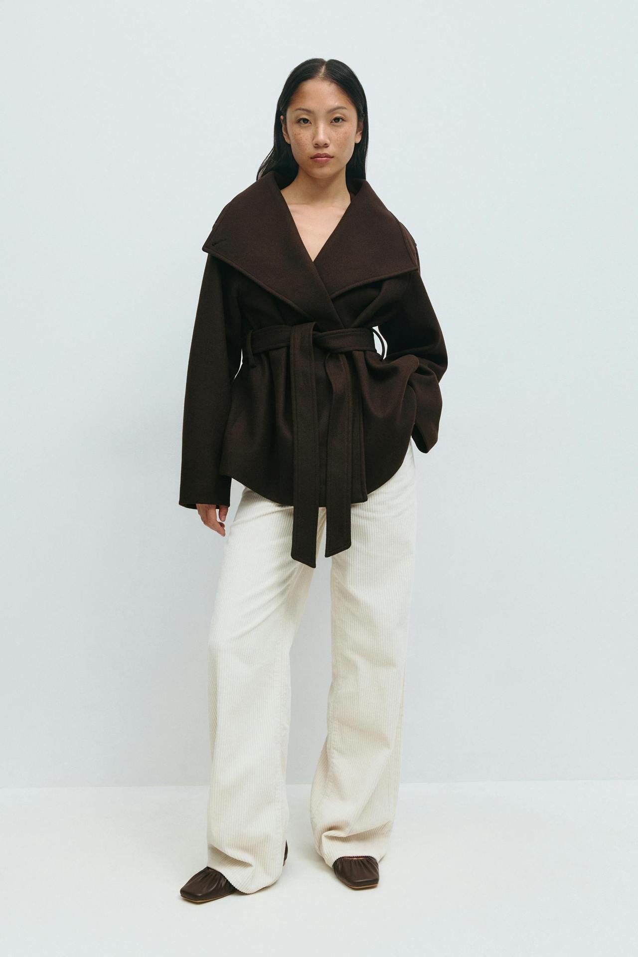 Women's Stand Collar Double-sided High-grade Mid-length Thick Coats