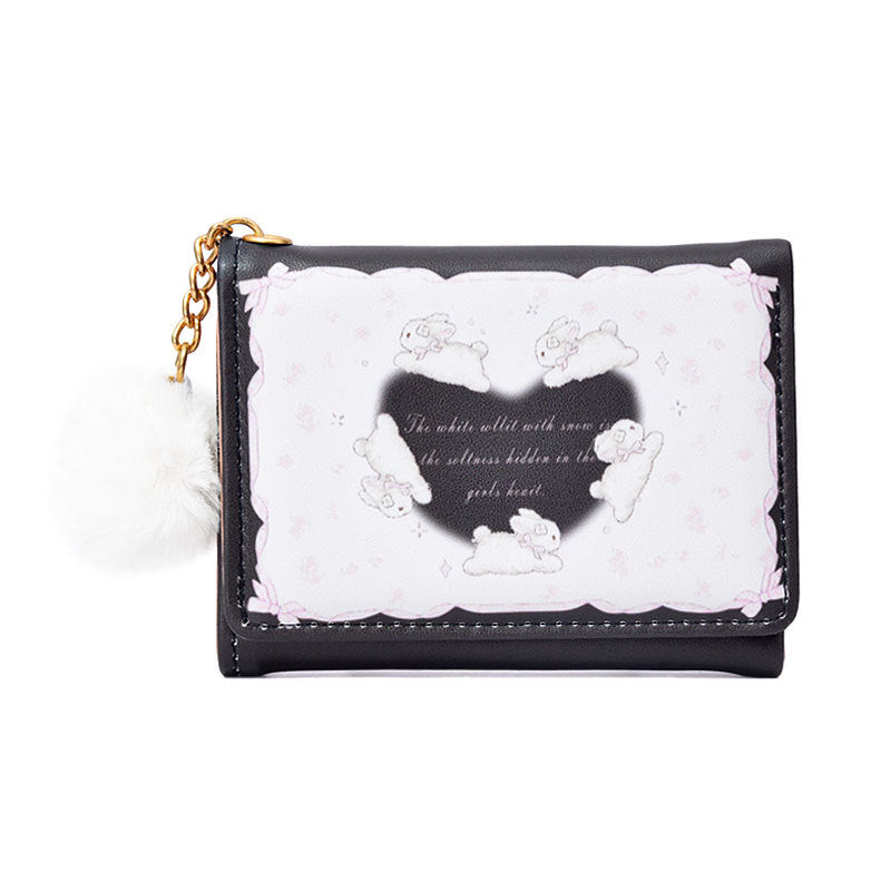 Korean Dream Three-fold Little Bunny Document Cute Ladies Wallets