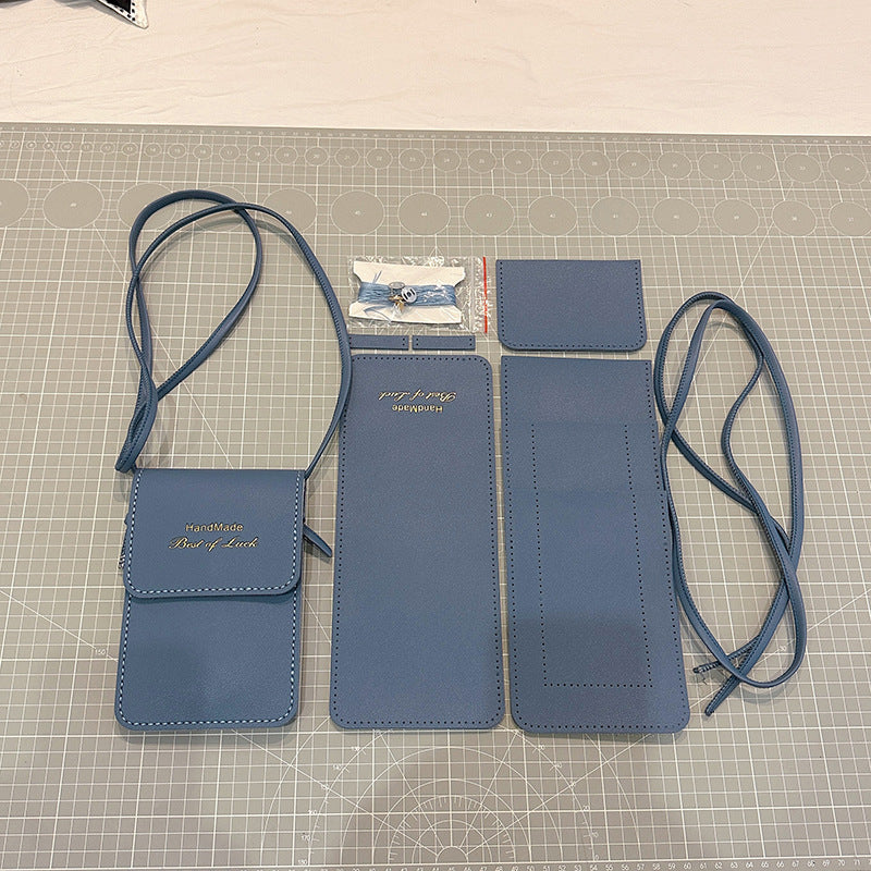 Mobile Hand Sewing Handmade Woven Material Phone Bags