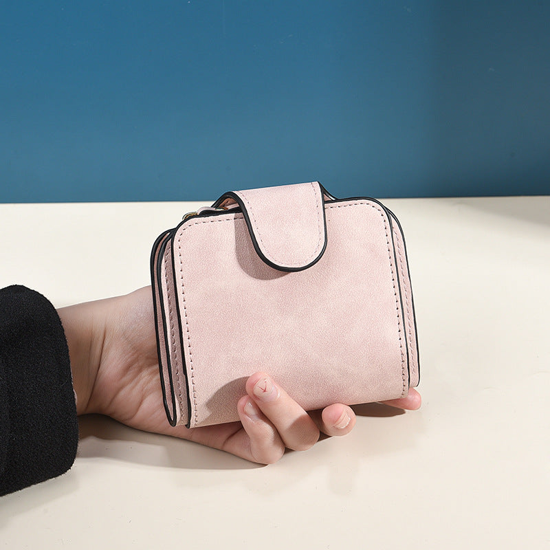 Women's Korean Style Fashion Short Multiple Slots Ladies Wallets